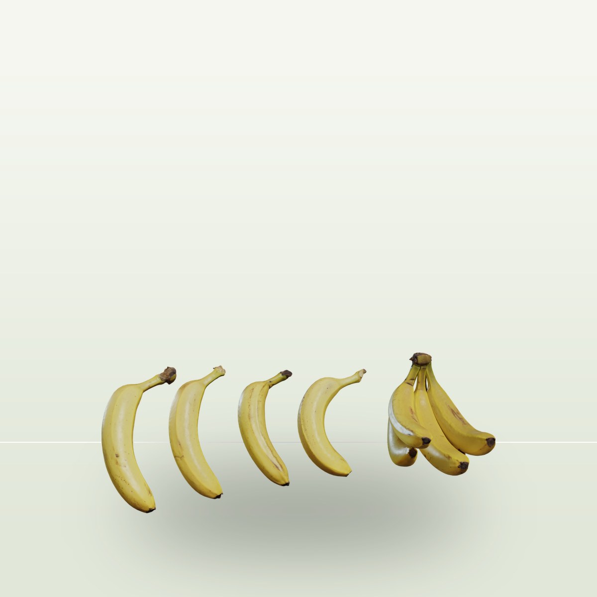 Bananas 3D Model preview