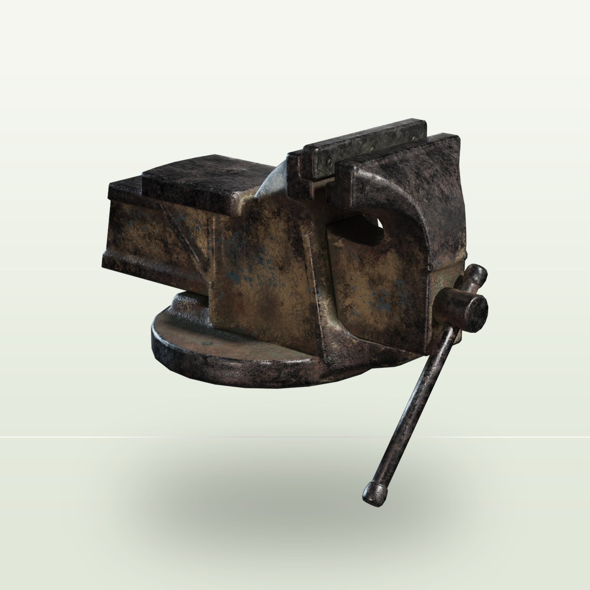 Bench Vice 01 3D Model preview