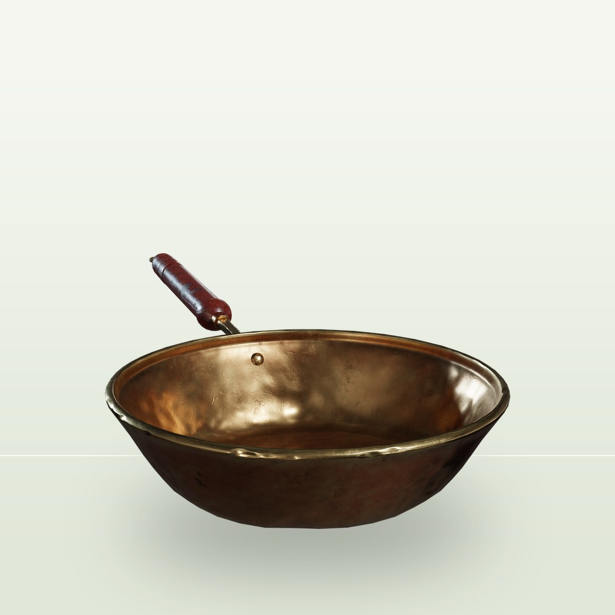 Brass Pan 01 3D Model preview