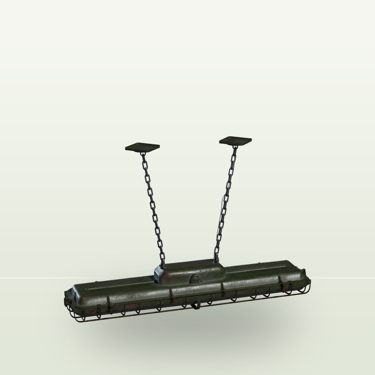 Caged Hanging Light 3D Model preview