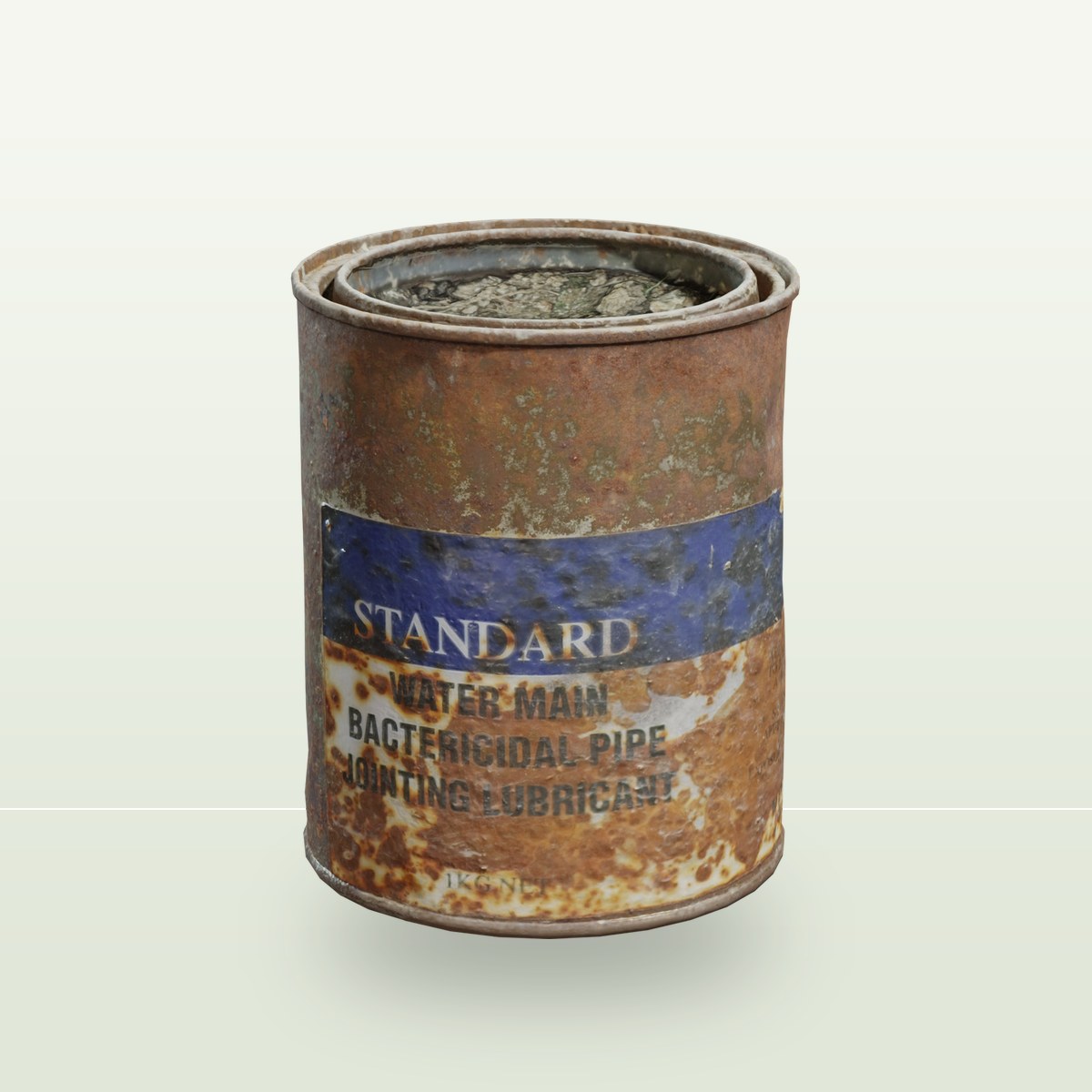 Can Rusted 3D Model preview