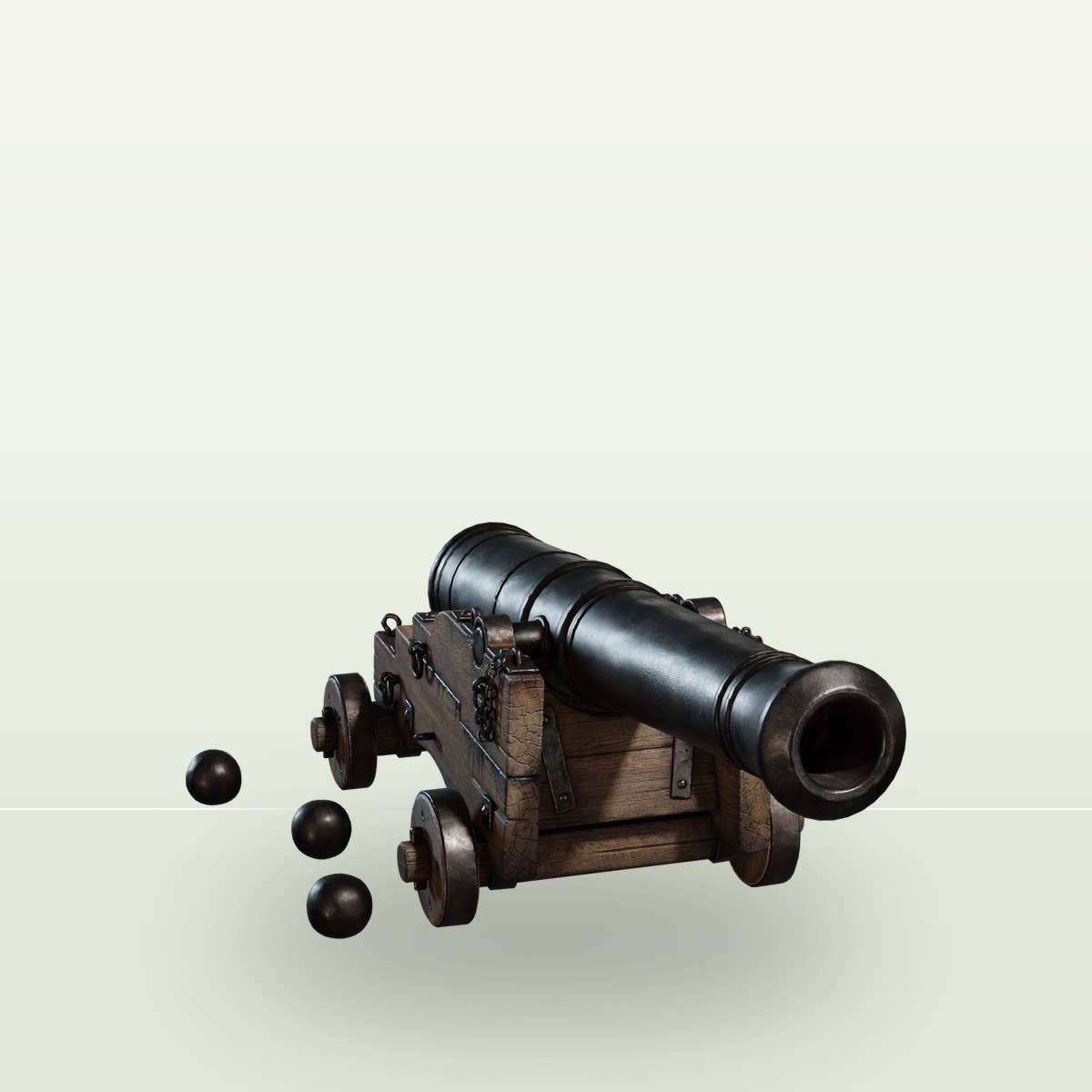 Cannon 01 3D Model preview