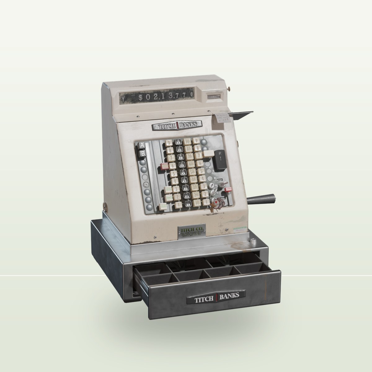 Cash Register 01 3D Model preview