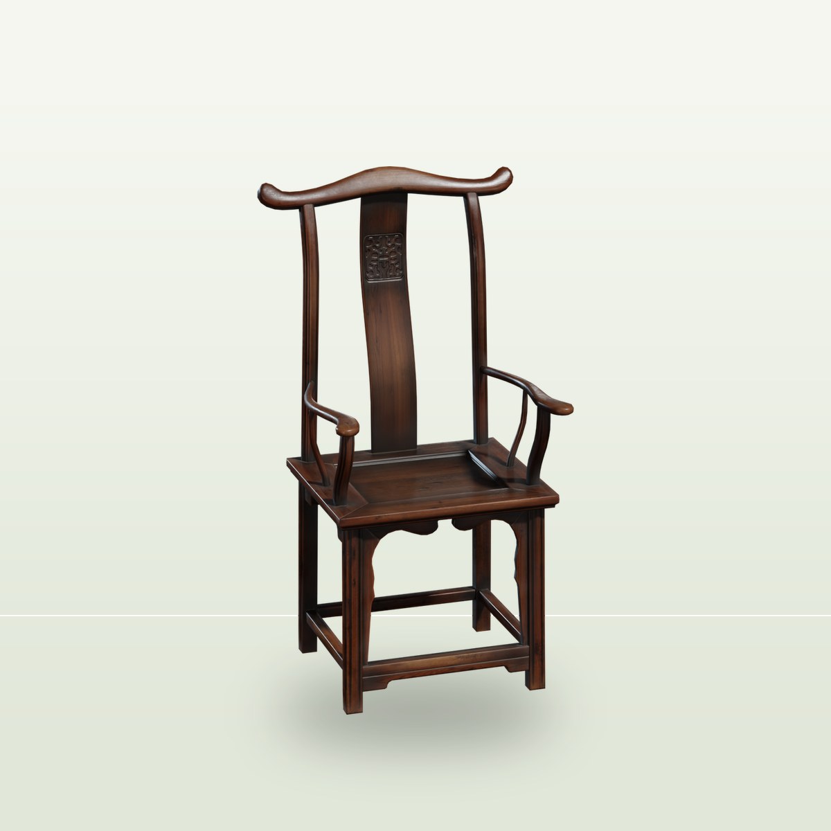 Chinese Armchair 3D Model preview