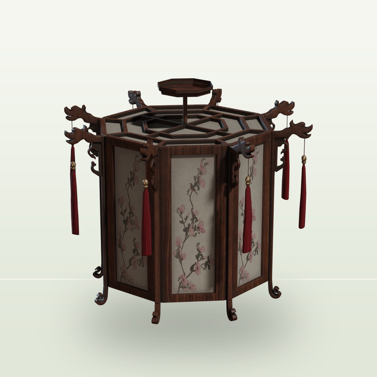Chinese Chandelier 3D Model preview