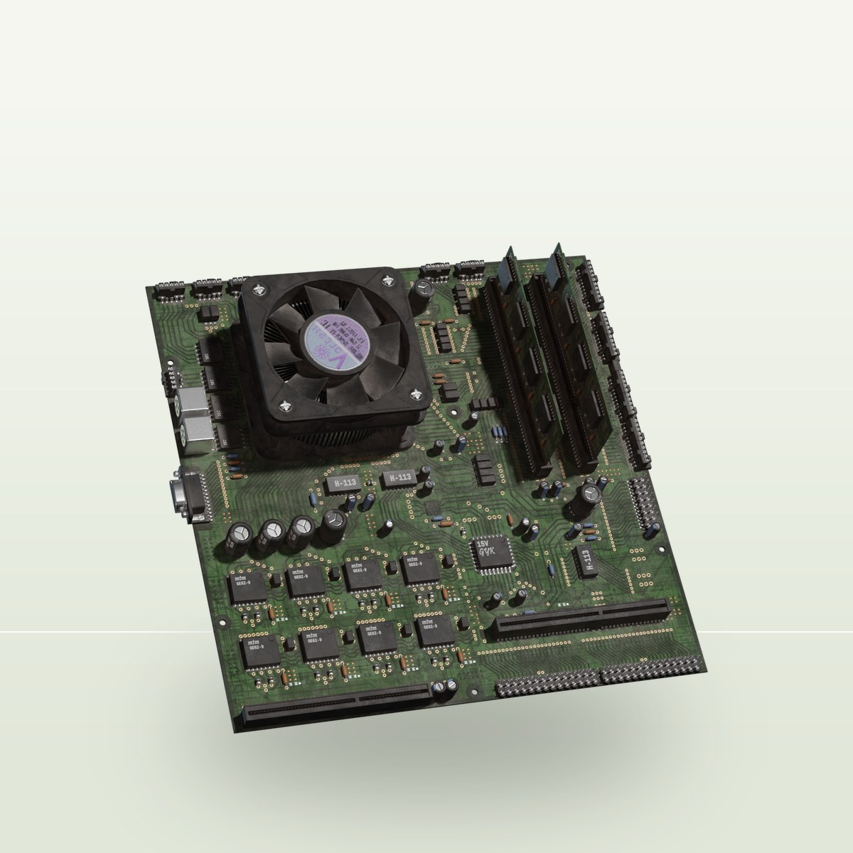 Circuit Board 3D Model preview