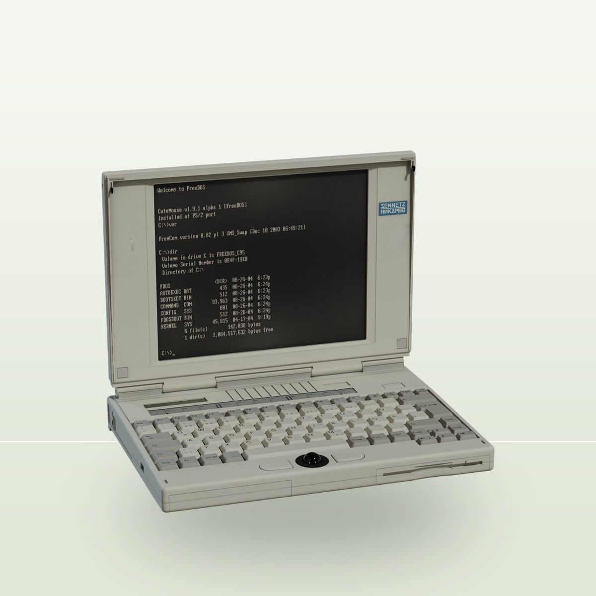 Classic Laptop 3D Model preview