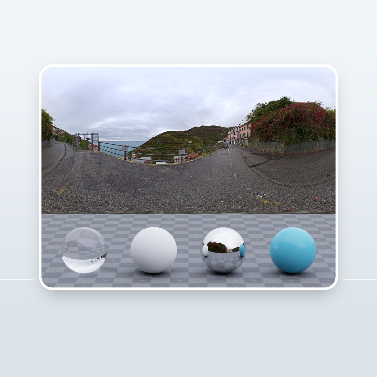 Cloudy Cliffside Road HDRI preview