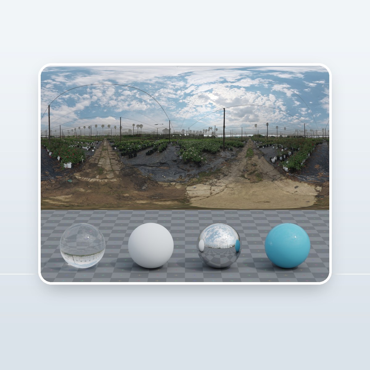 Cloudy Netted Nursery HDRI preview
