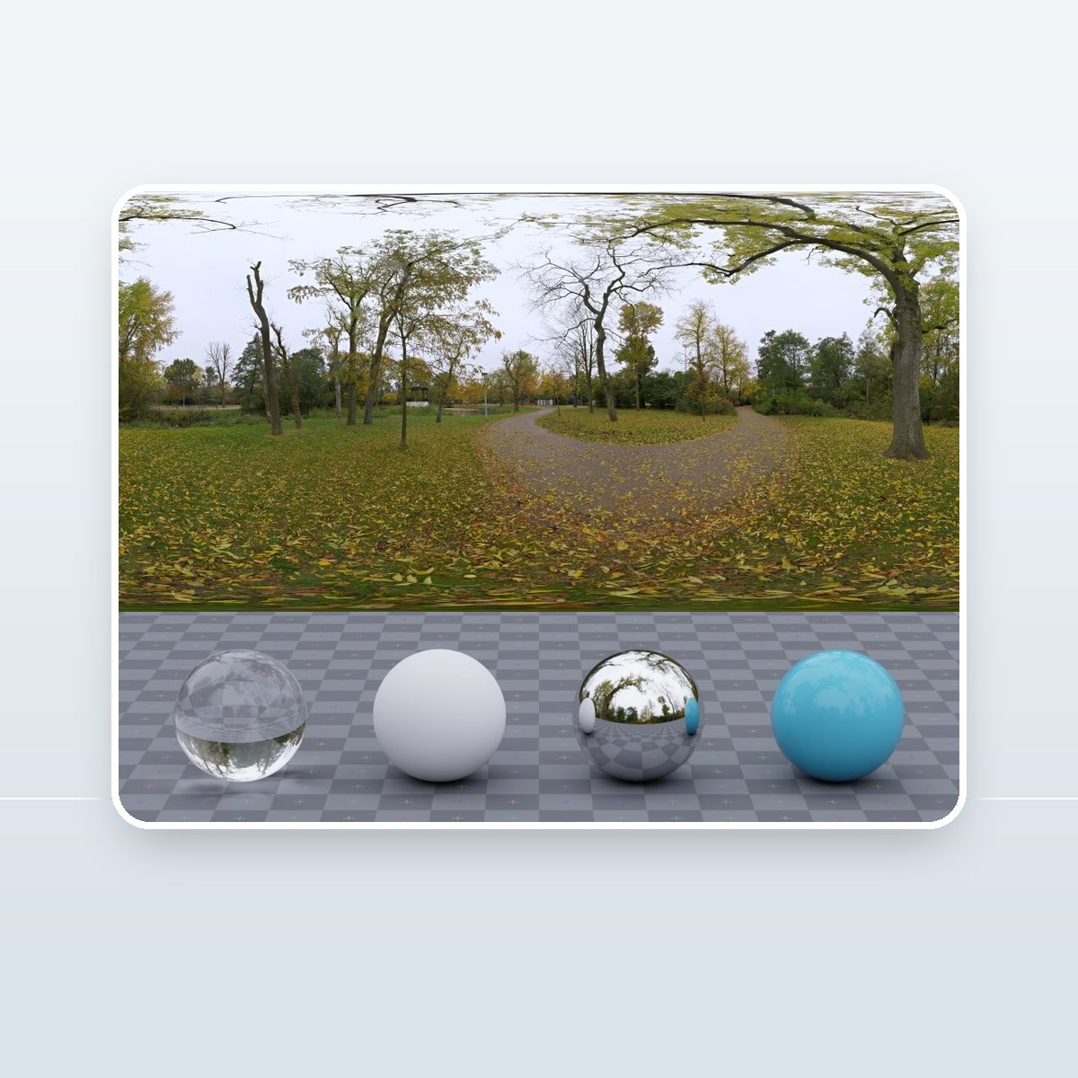 Cloudy Vondelpark HDRI preview