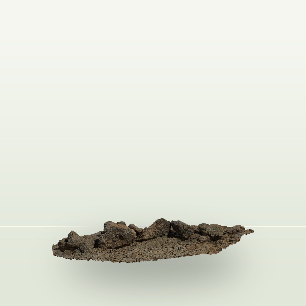 Coast Land Rocks 02 3D Model preview