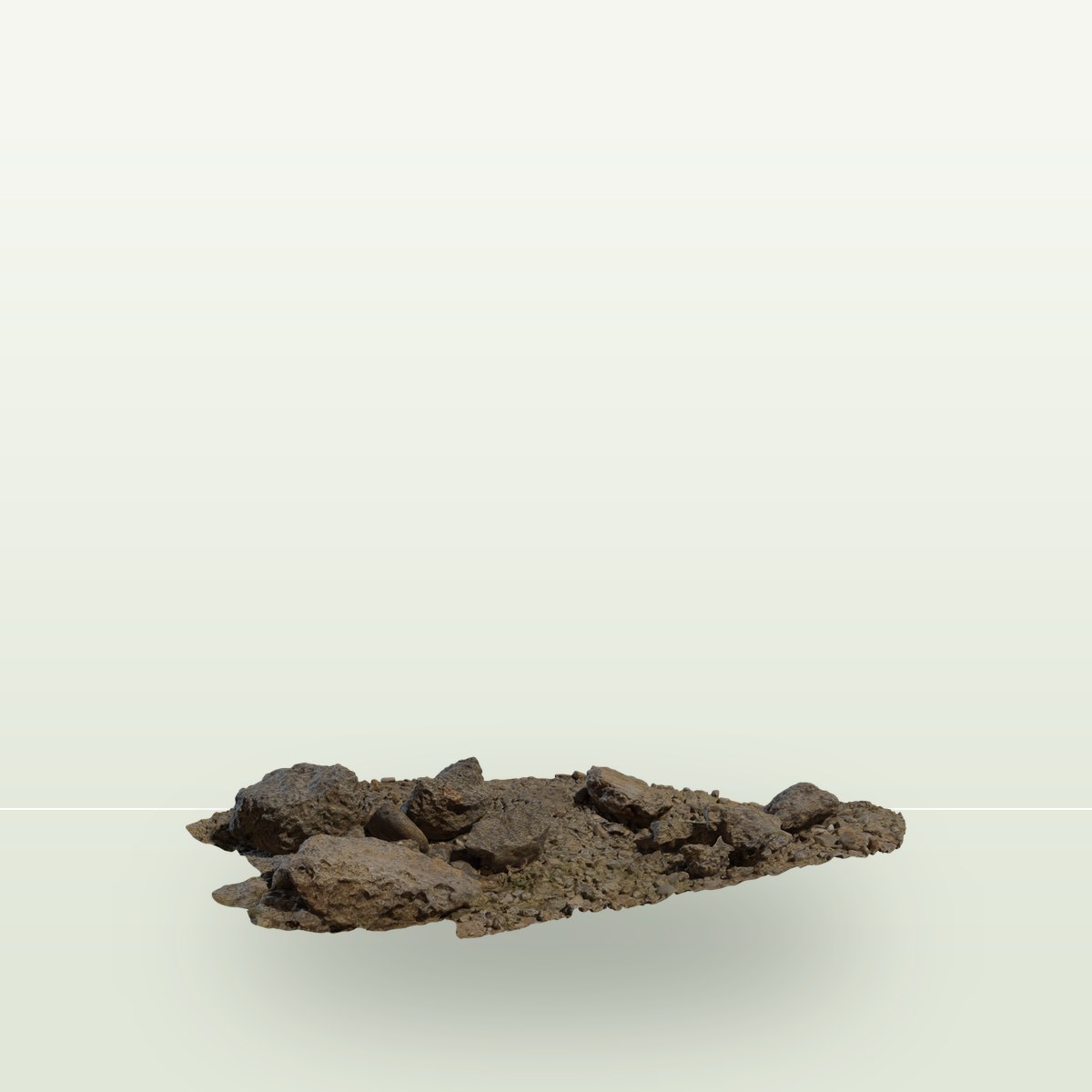 Coast Land Rocks 03 3D Model preview