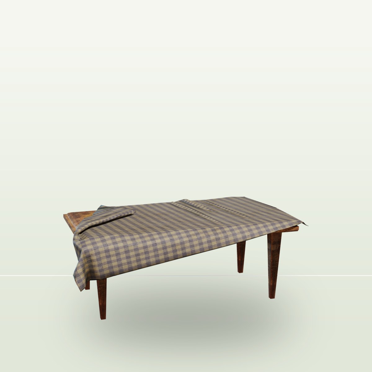 Dining Table 3D Model preview