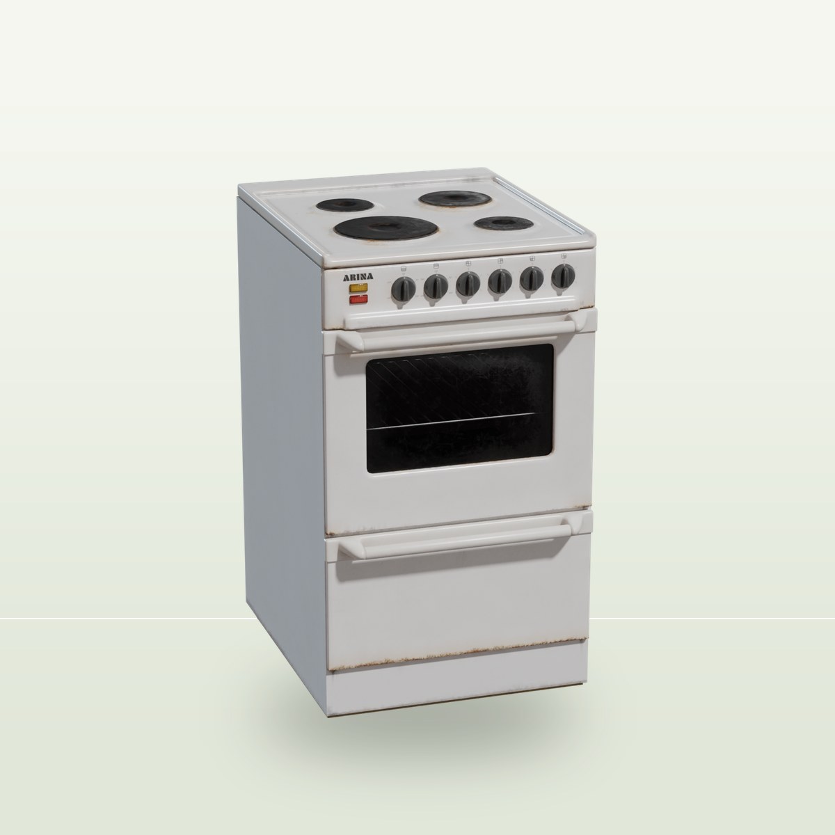 Electric Stove 3D Model preview