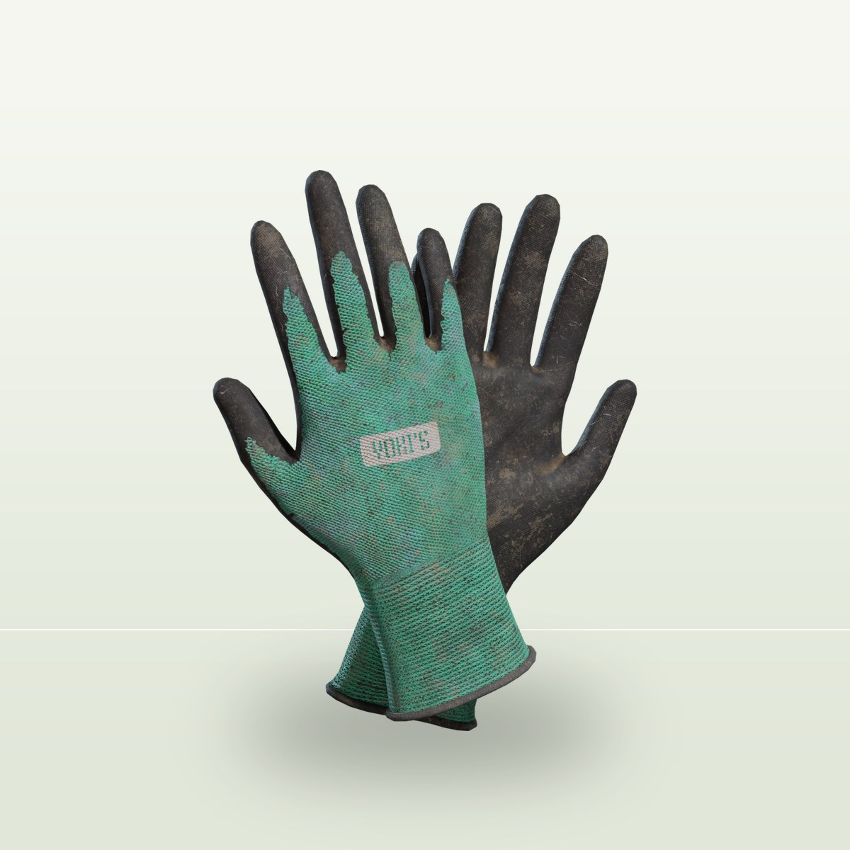 Garden Gloves 01 3D Model preview