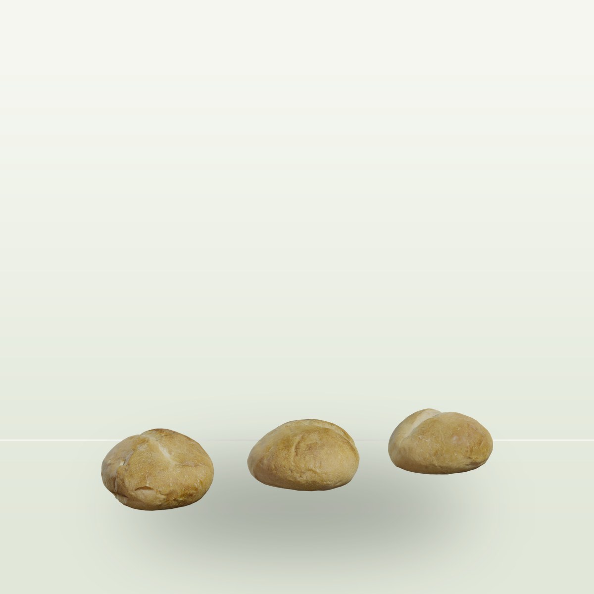 Hamburger Buns 3D Model preview
