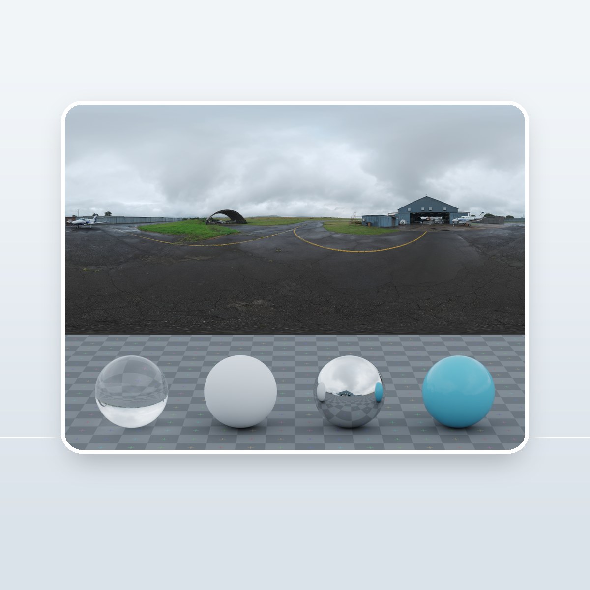 Hanger Exterior Cloudy HDRI preview
