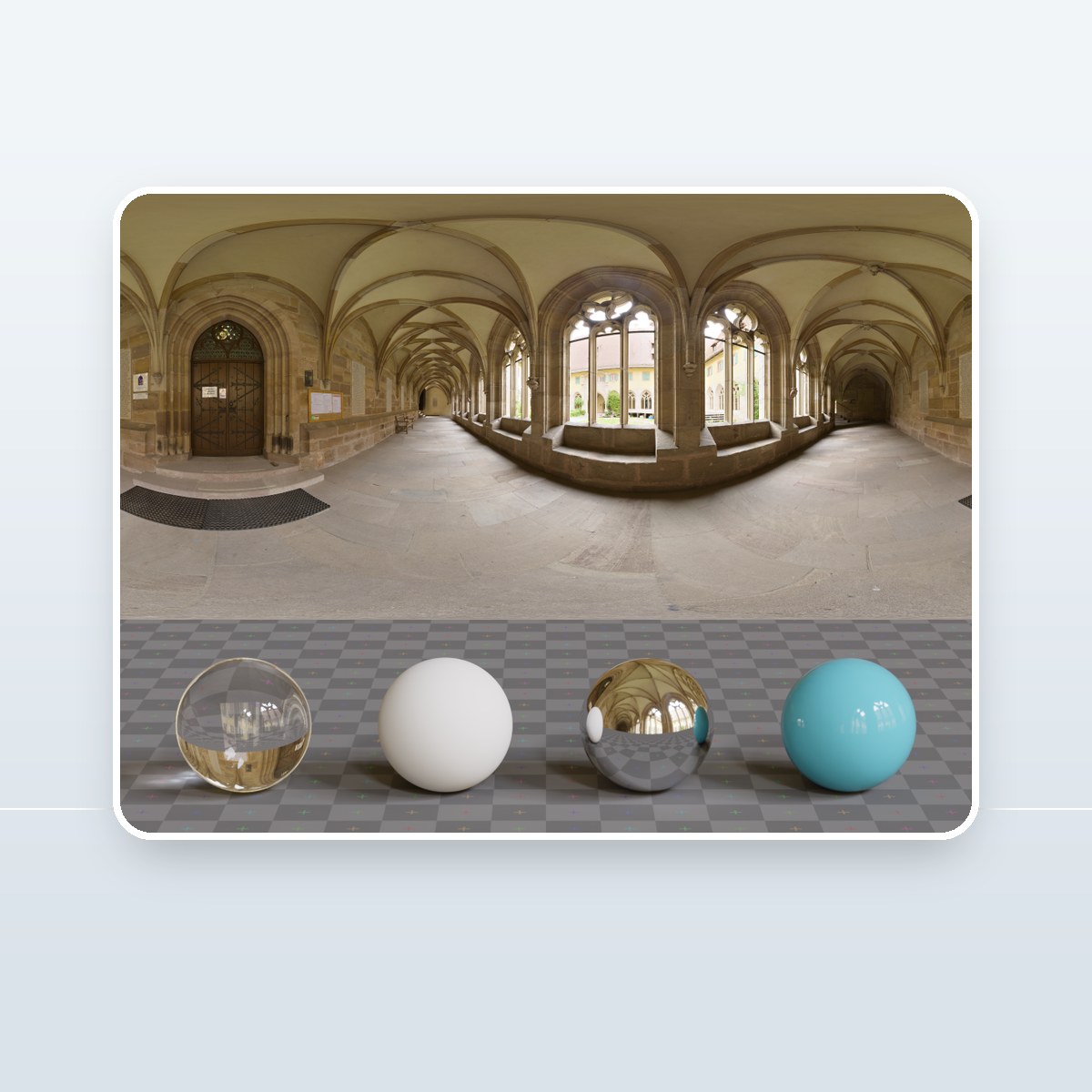 Historic Cloister Passage HDRI preview
