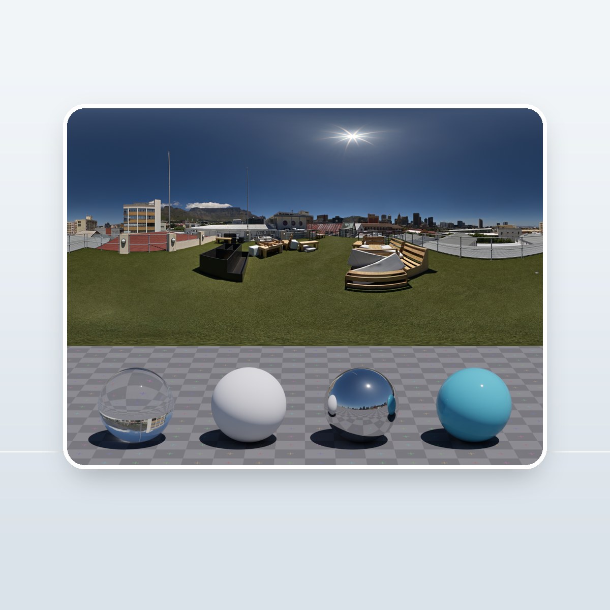 Homecoming Center Rooftop HDRI preview