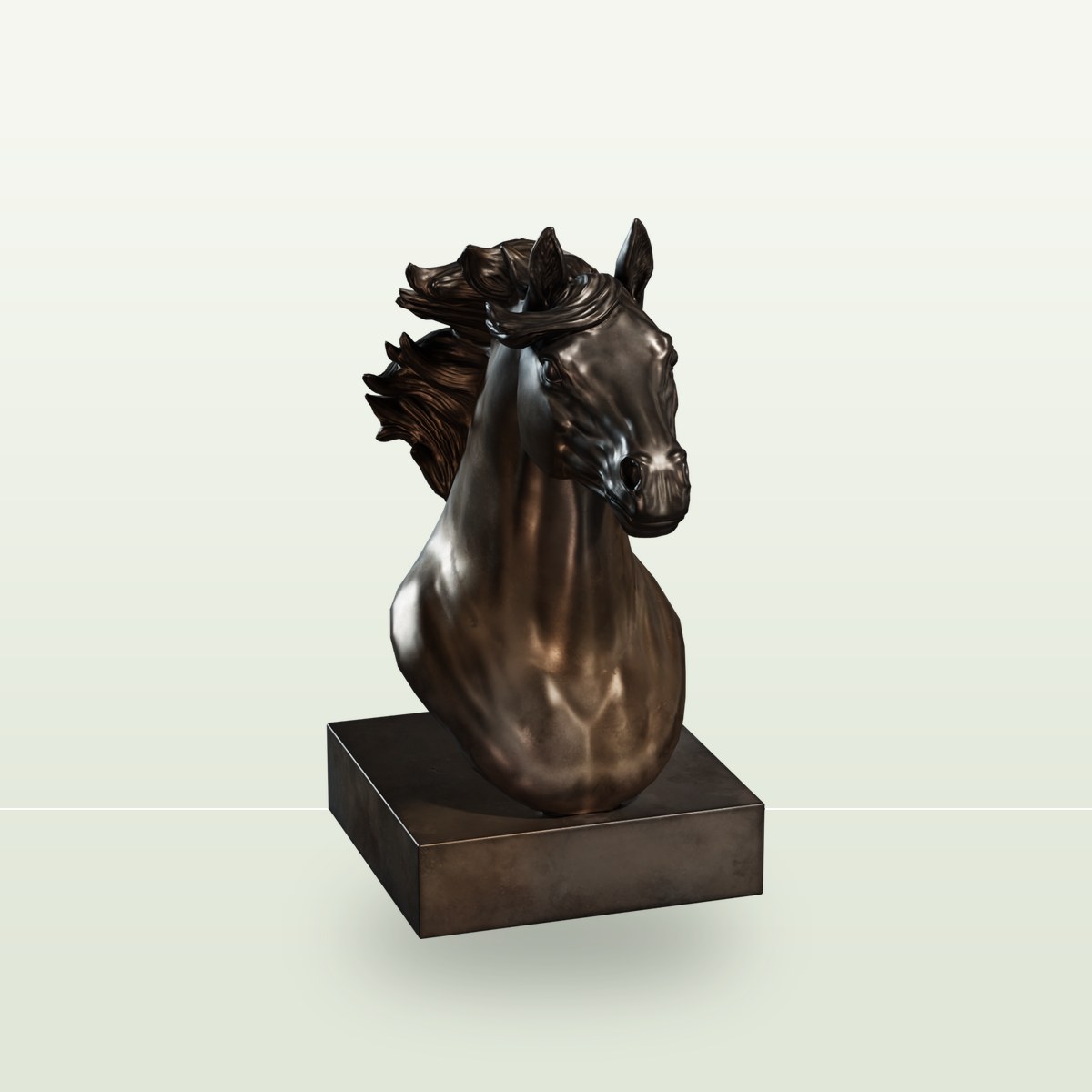 Horse Head 3D Model preview