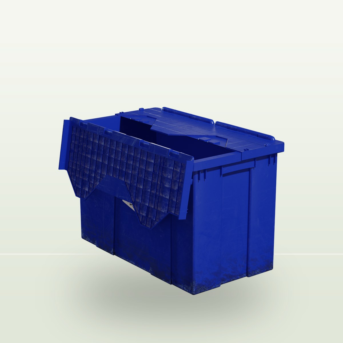 Industrial Plastic Container 3D Model preview
