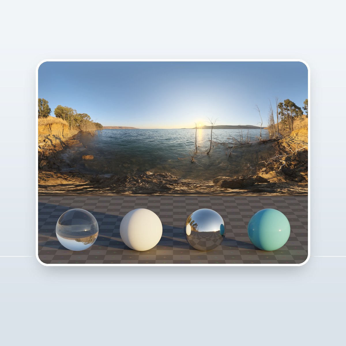 Lakeside Sunrise HDRI preview