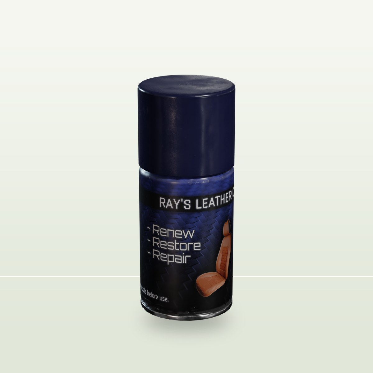 Leather Cleaner Can 3D Model preview