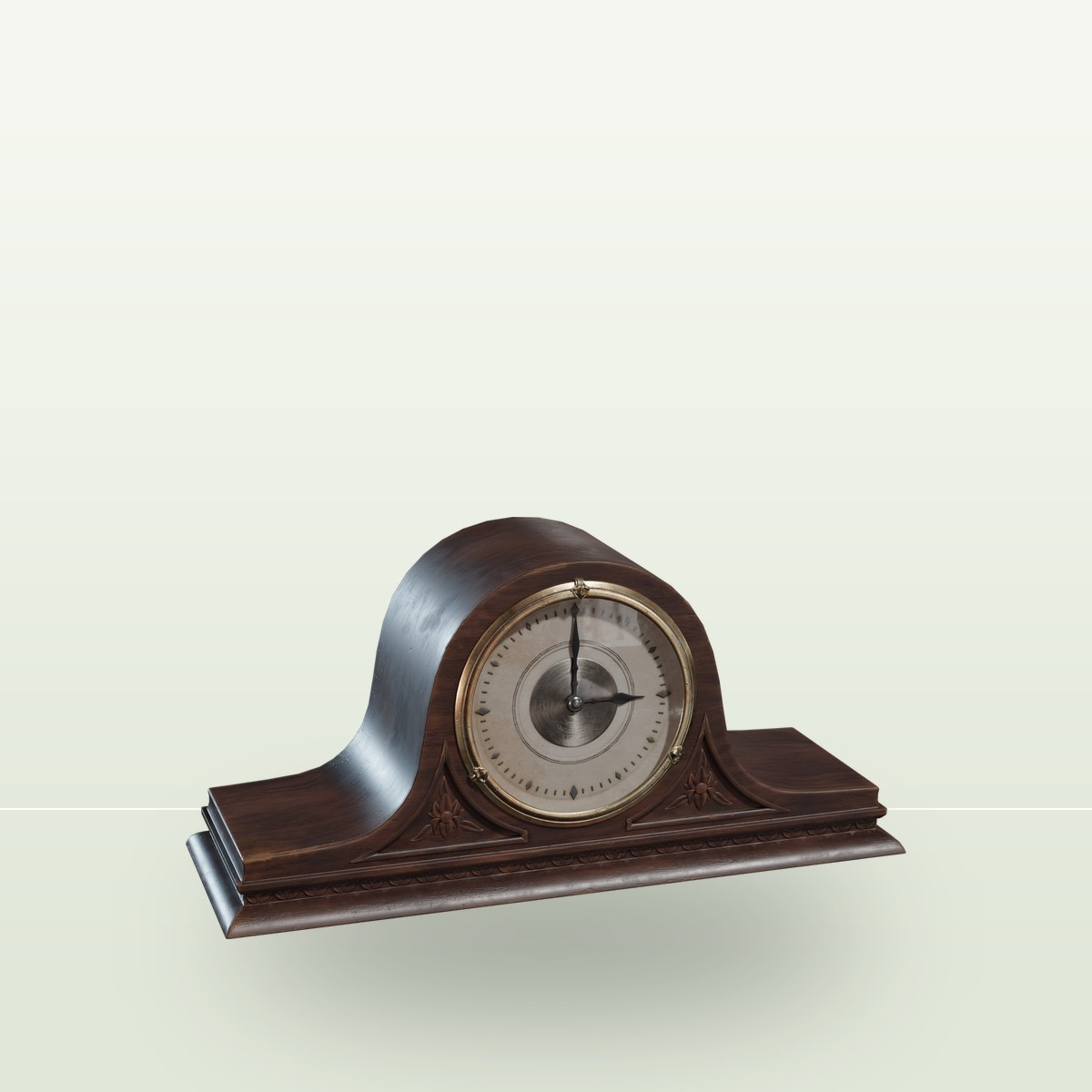 Mantel Clock 01 3D Model preview