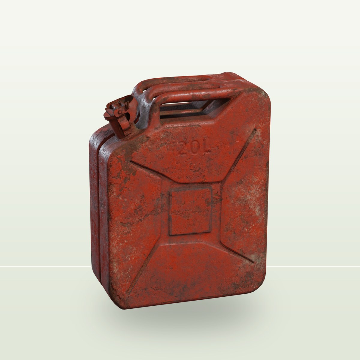 Metal Jerrycan 3D Model preview