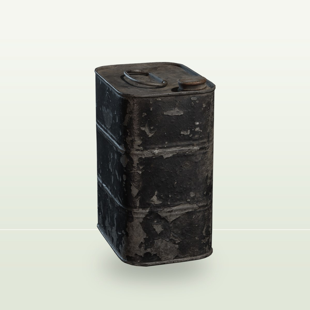Oil Tin 3D Model preview