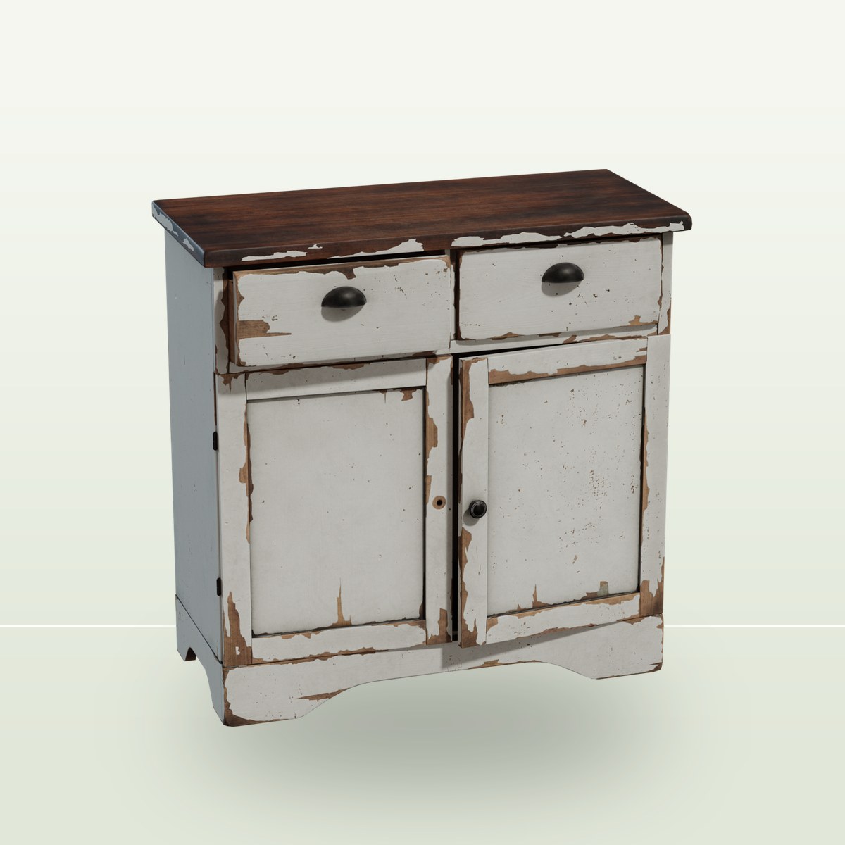 Painted Wooden Cabinet 3D Model preview