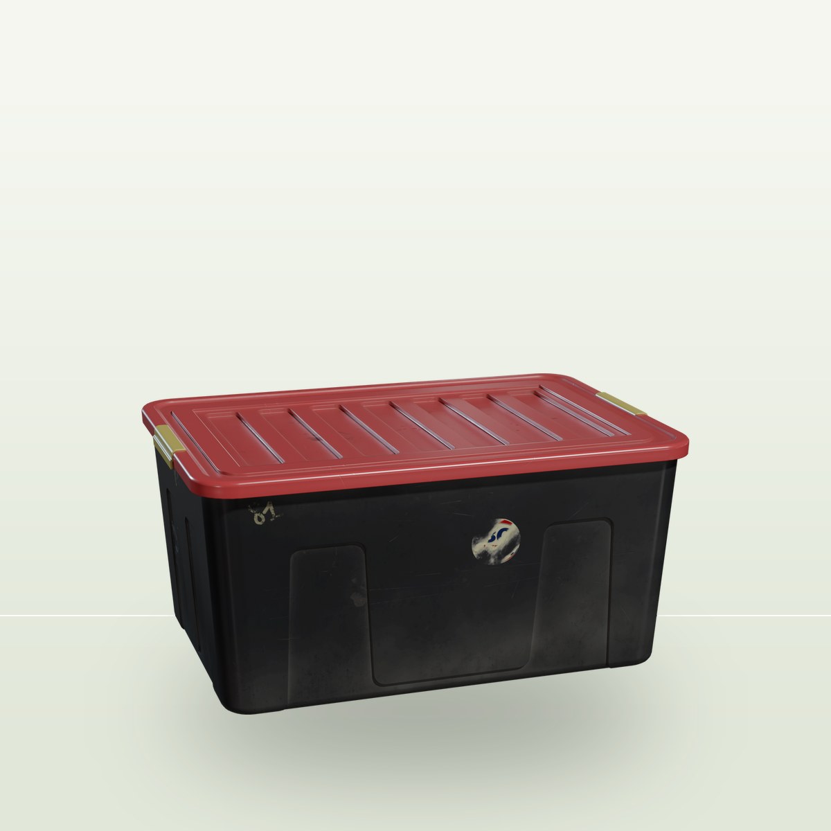 Plastic Container 3D Model preview
