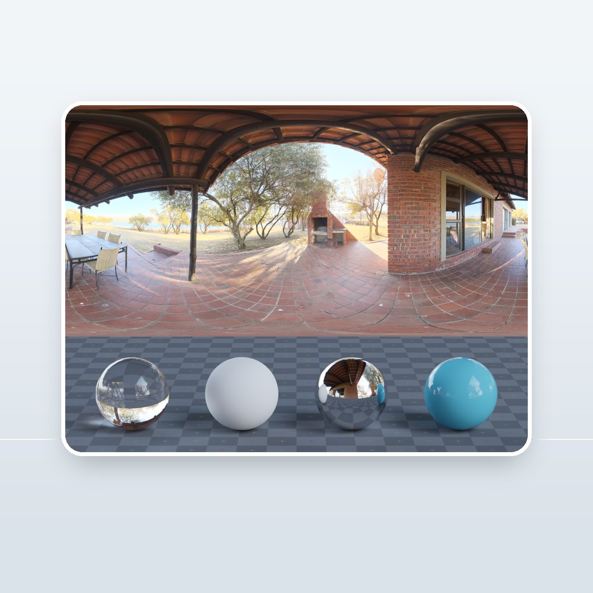 Qwantani Patio HDRI preview