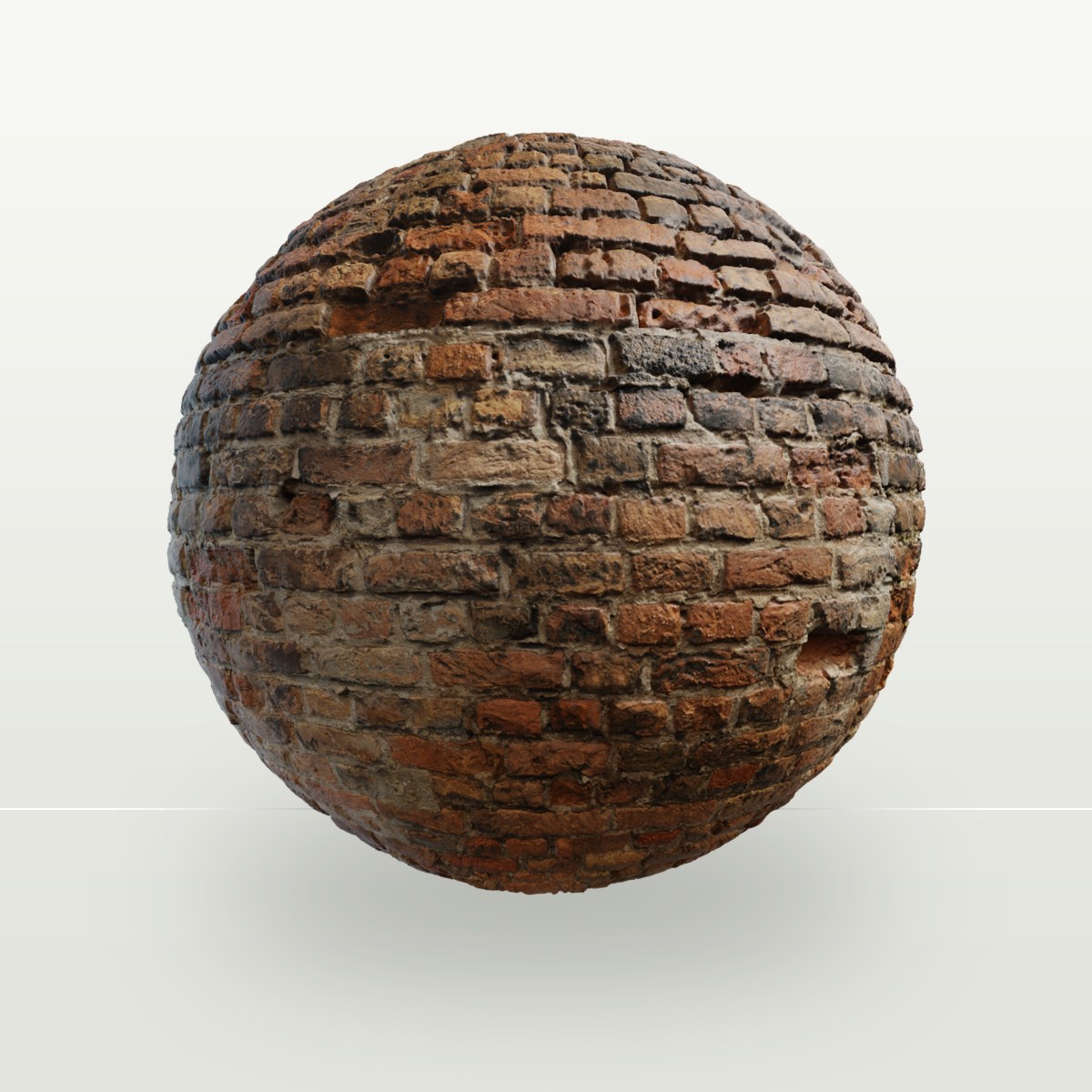 Red Brick Plaster Patch 02 Texture preview