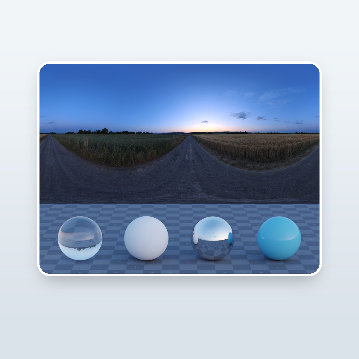 Rural Evening Road HDRI preview