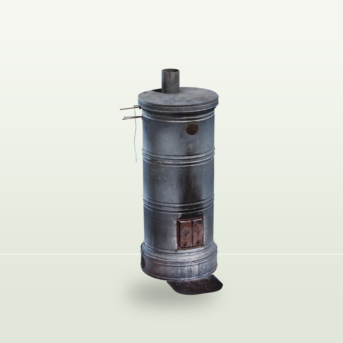 Scandinavian Masonry Heater 3D Model preview
