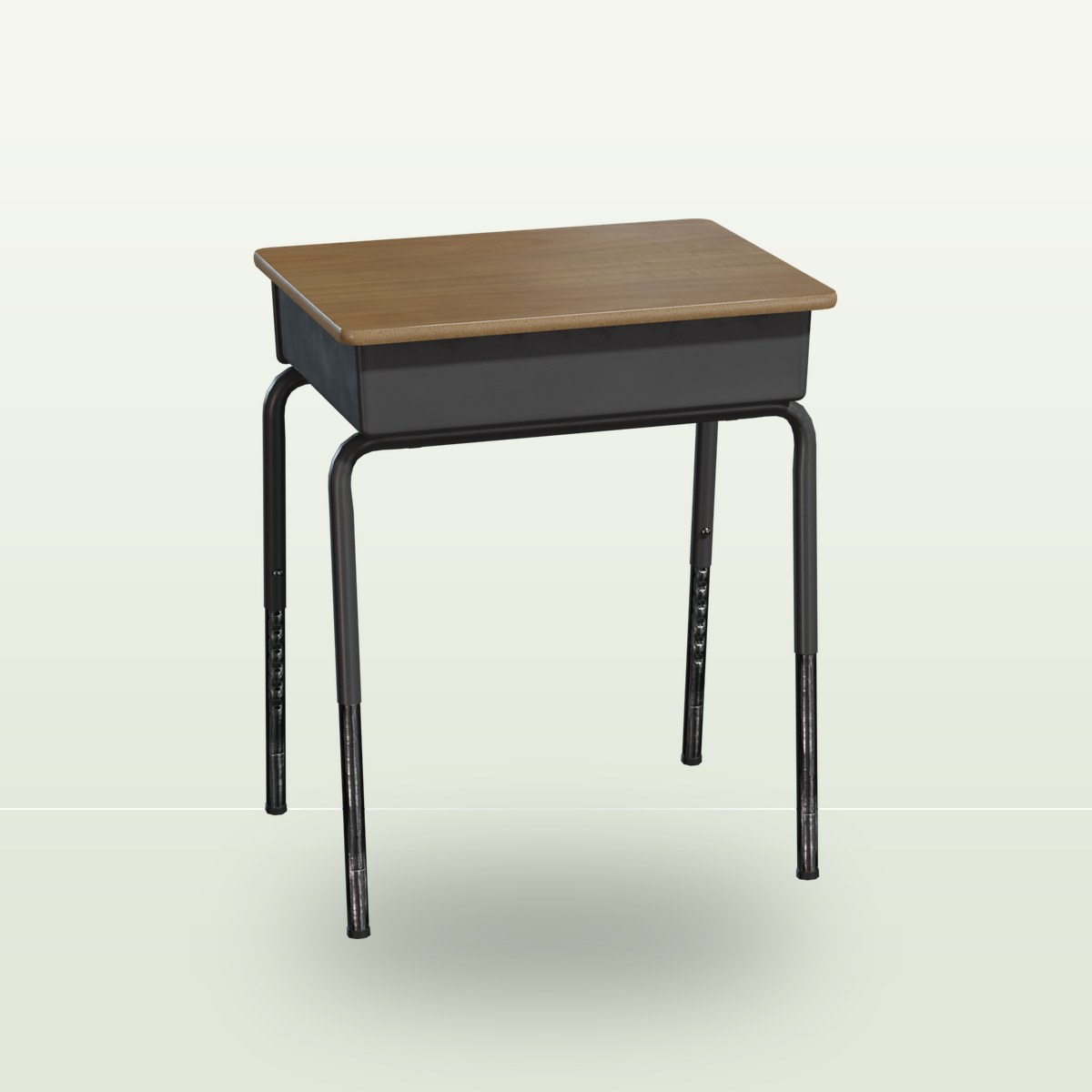 School Desk 01 3D Model preview