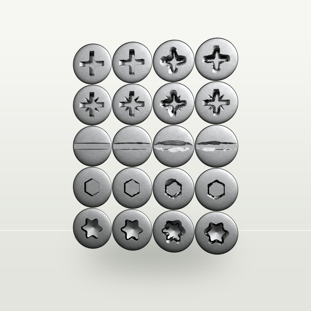 Screw Set 001 Texture preview