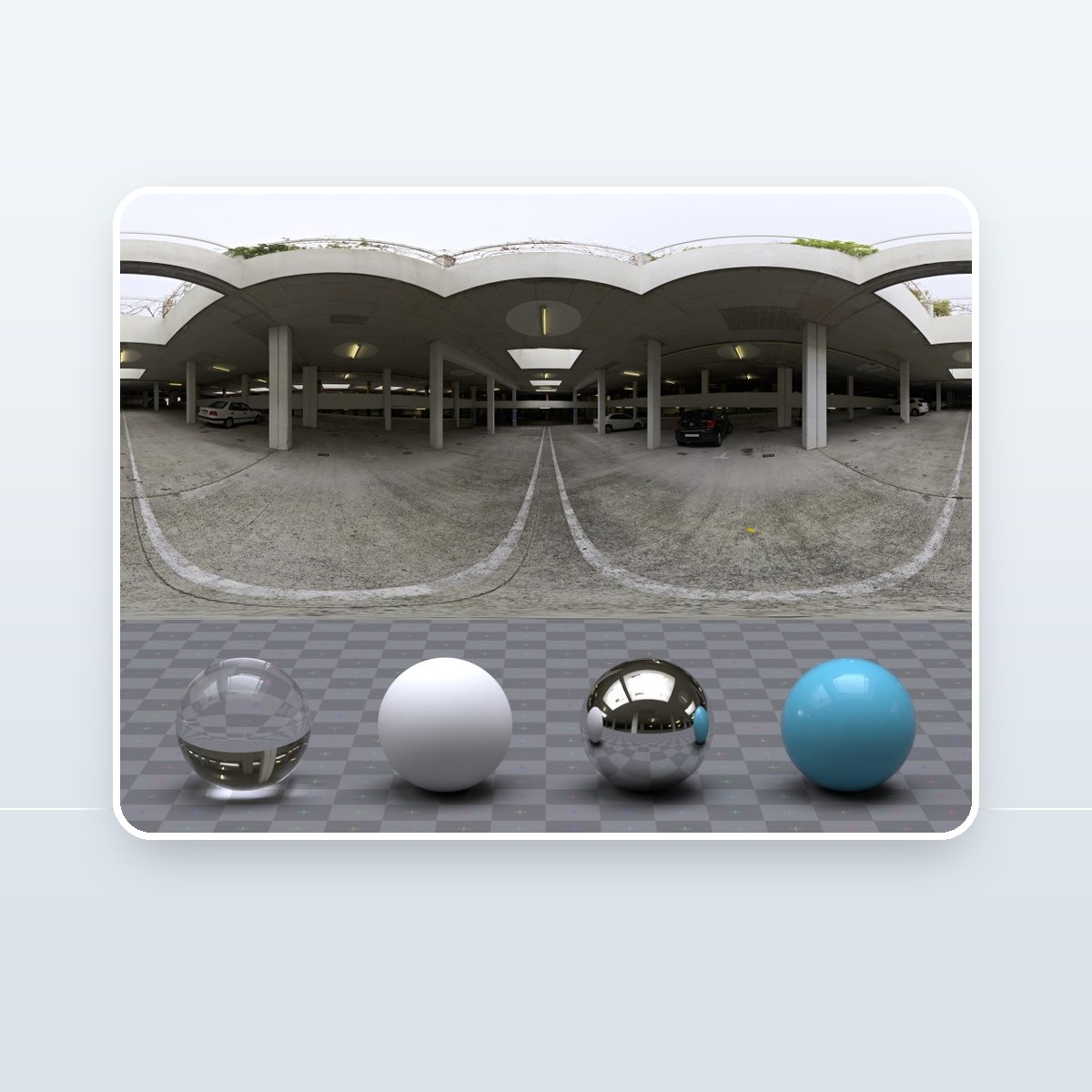 Skylit Garage HDRI preview