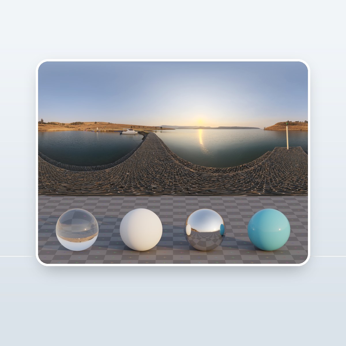 Small Harbour Sunset HDRI preview