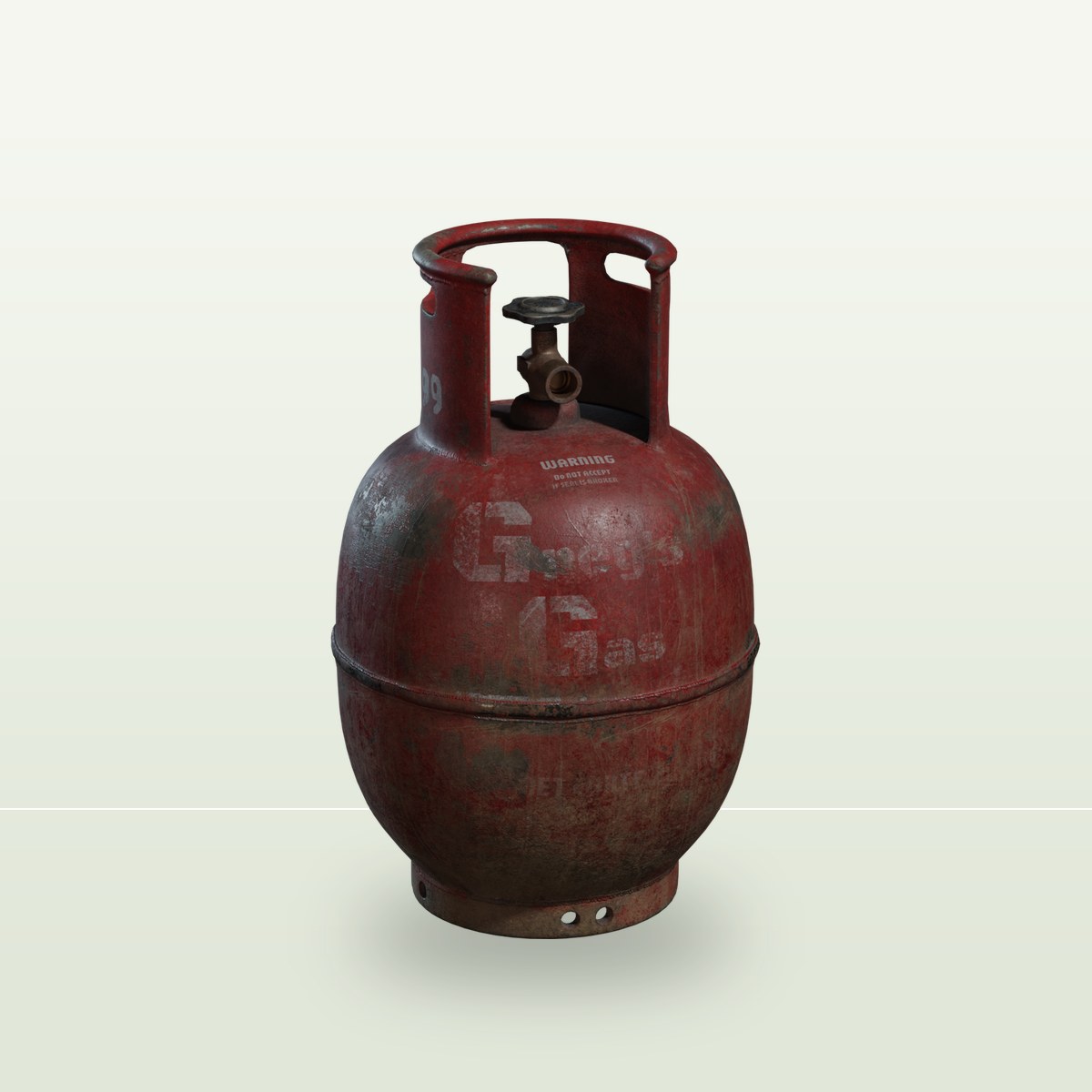 Small Lpg Tank 3D Model preview