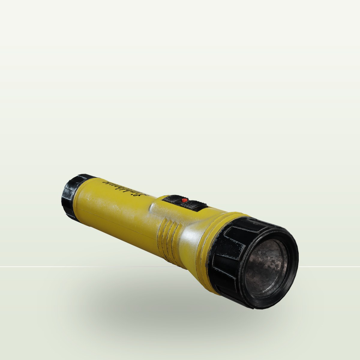 Small Plastic Torch 3D Model preview