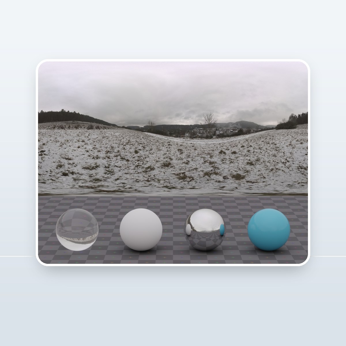 Snowy Hillside 02 HDRI preview