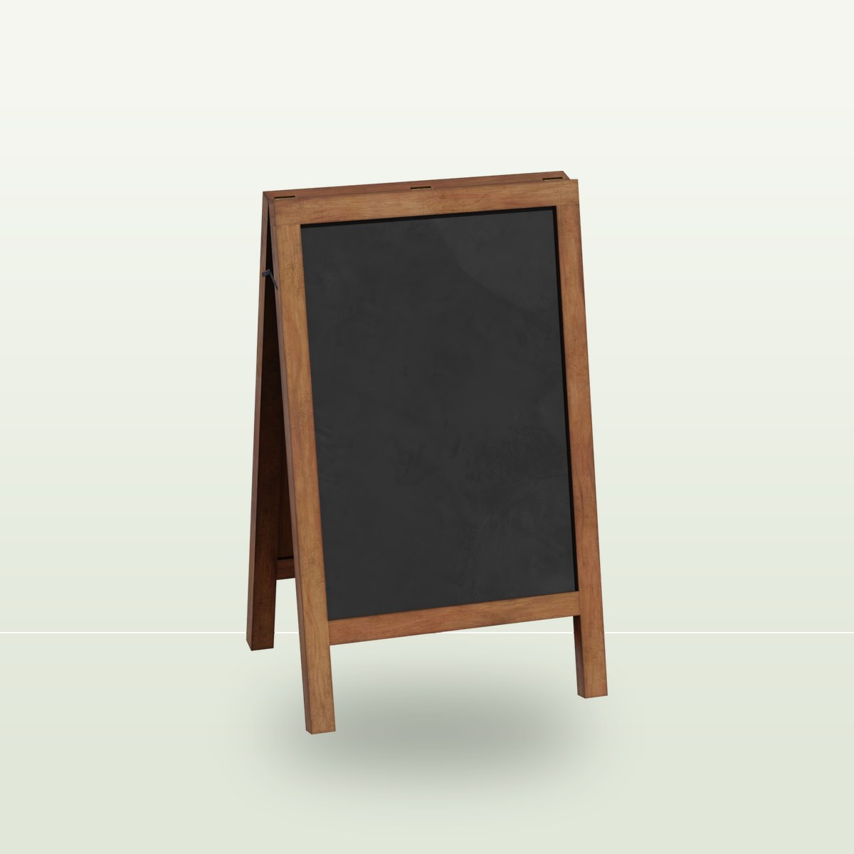 Standing Chalkboard 01 3D Model preview