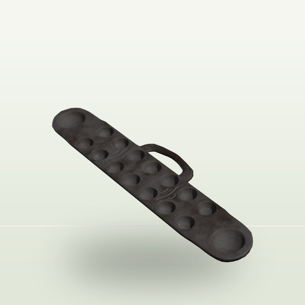 Sungka Board 3D Model preview