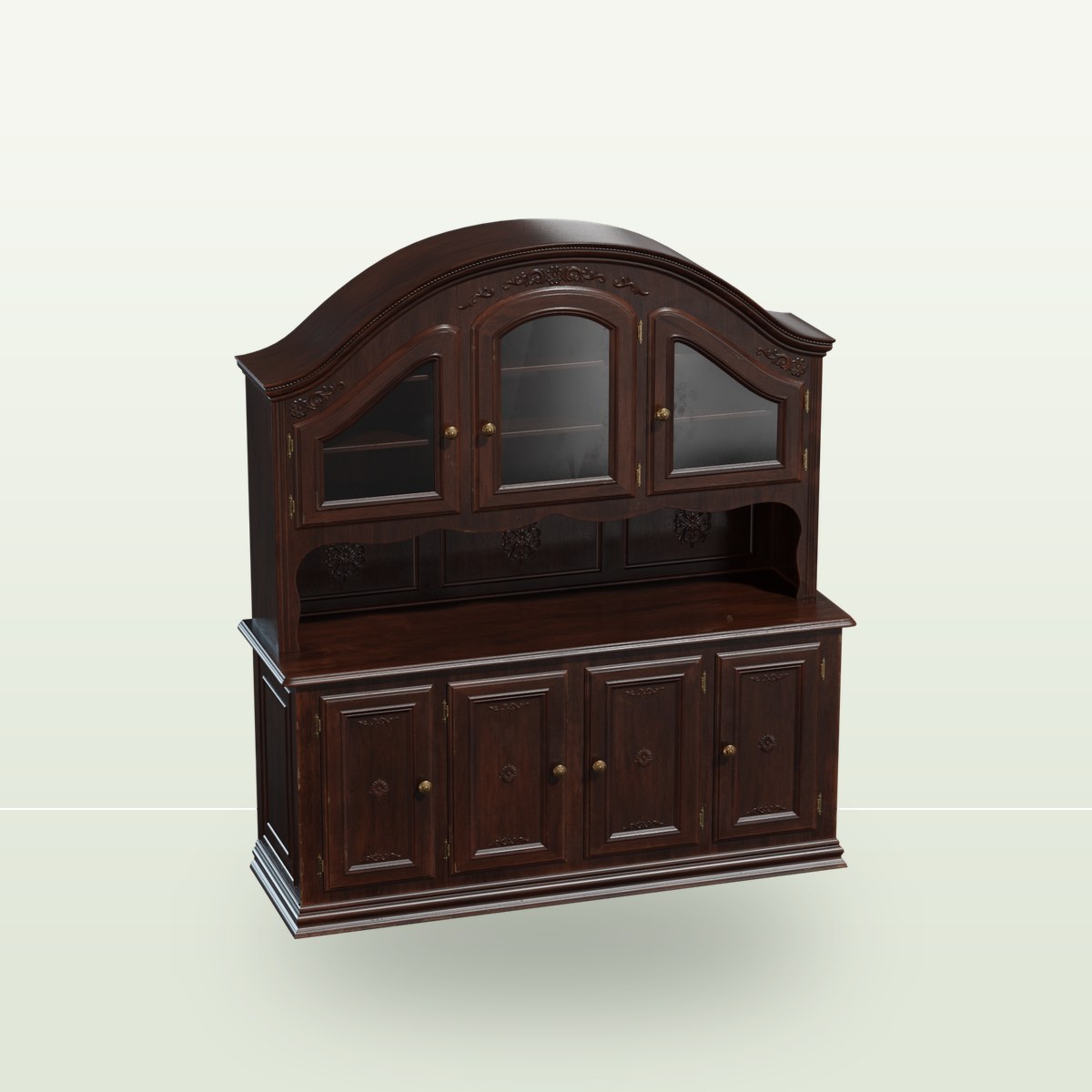 Vintage Cabinet 01 3D Model preview