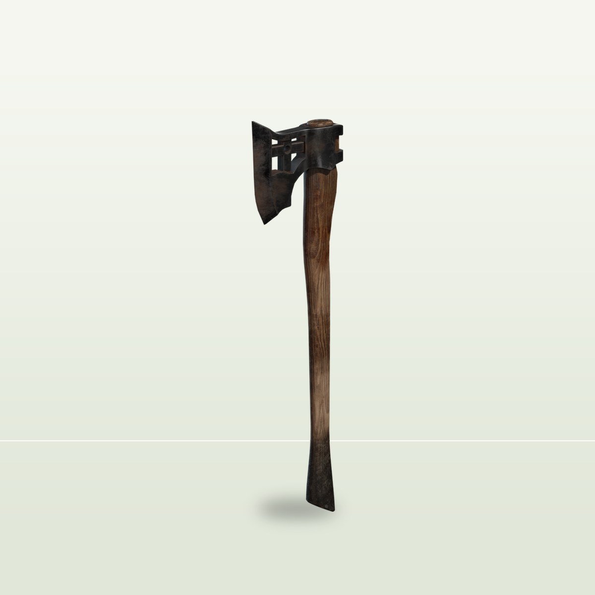 Wooden Axe 03 3D Model preview
