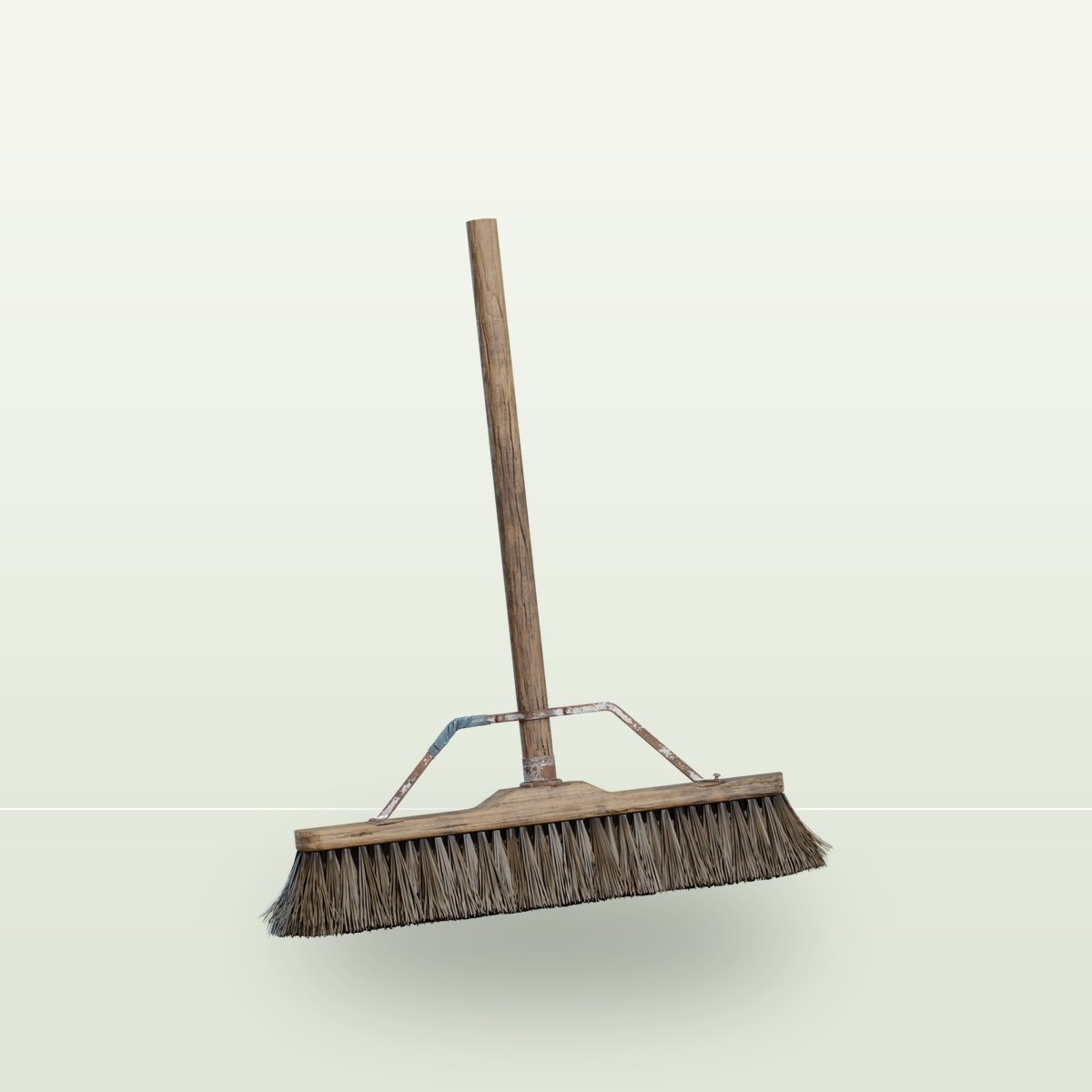 Wooden Broom 3D Model preview
